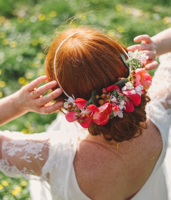 shooting produits couronne de fleurs